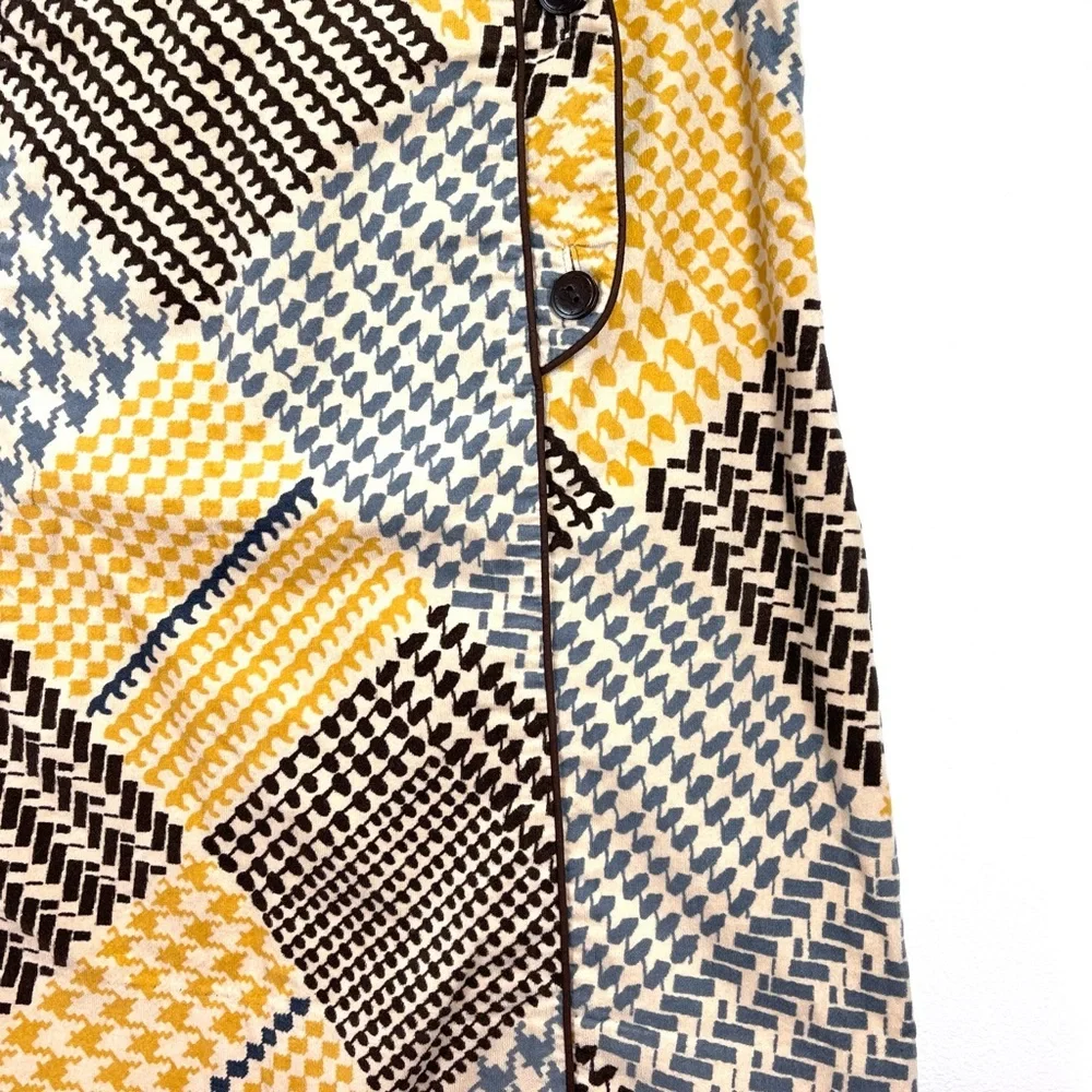 Maeve Skirt Women’s Size 4 Patchwork Houndstooth‎ Velvet Mini Skirt